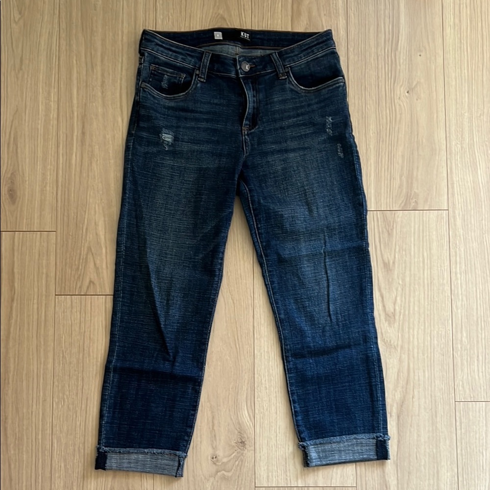 Kut from the Kloth Amy Crop Straight Leg Jeans
